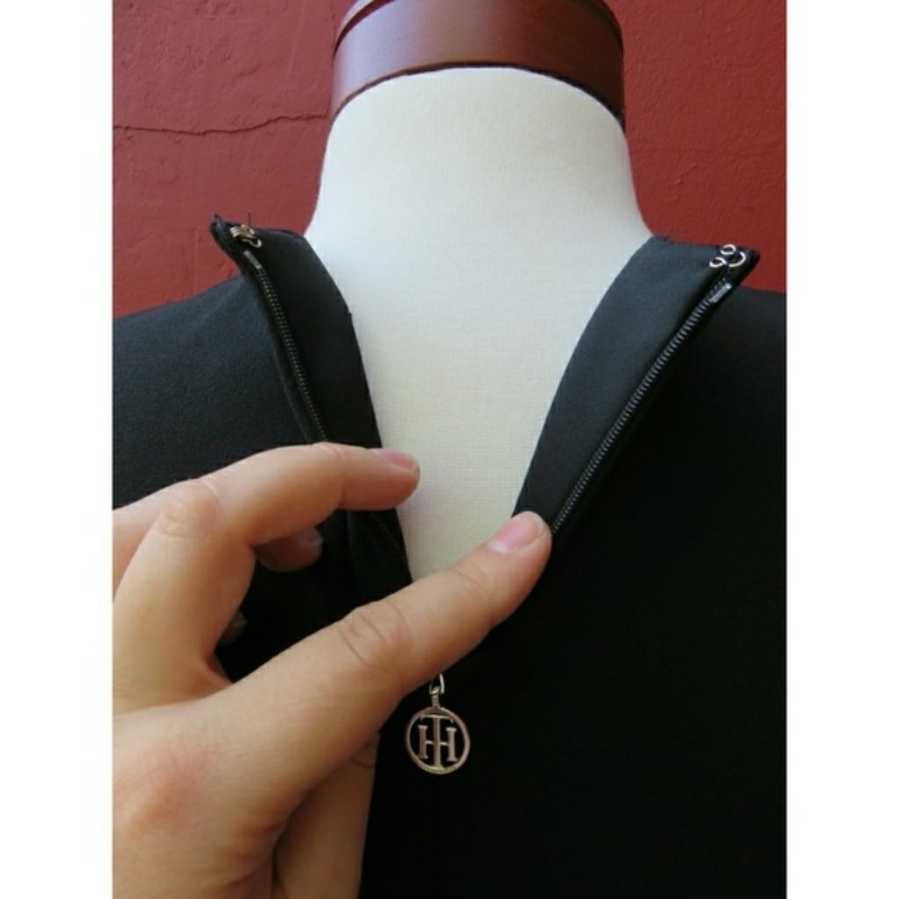 Tommy Hilfiger Swing Skirt Ponte LBD Career Dress - Picture 2 of 7
